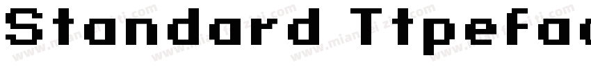 Standard Ttpeface字体转换